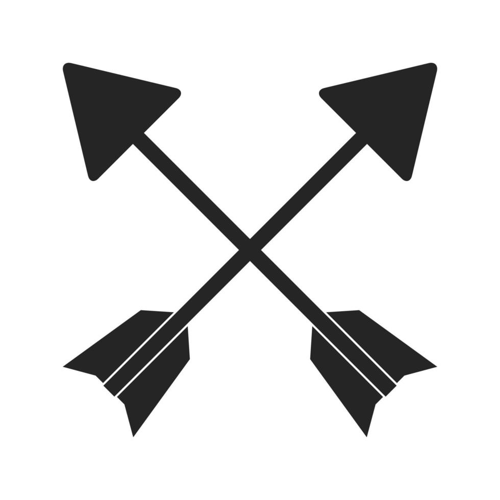 simbolo delle frecce incrociate vettore