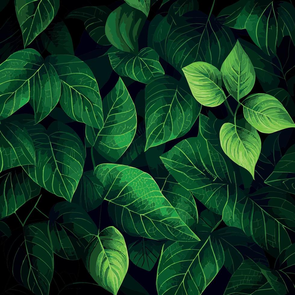 struttura di verde foglie, verde sfondo modello - vettore