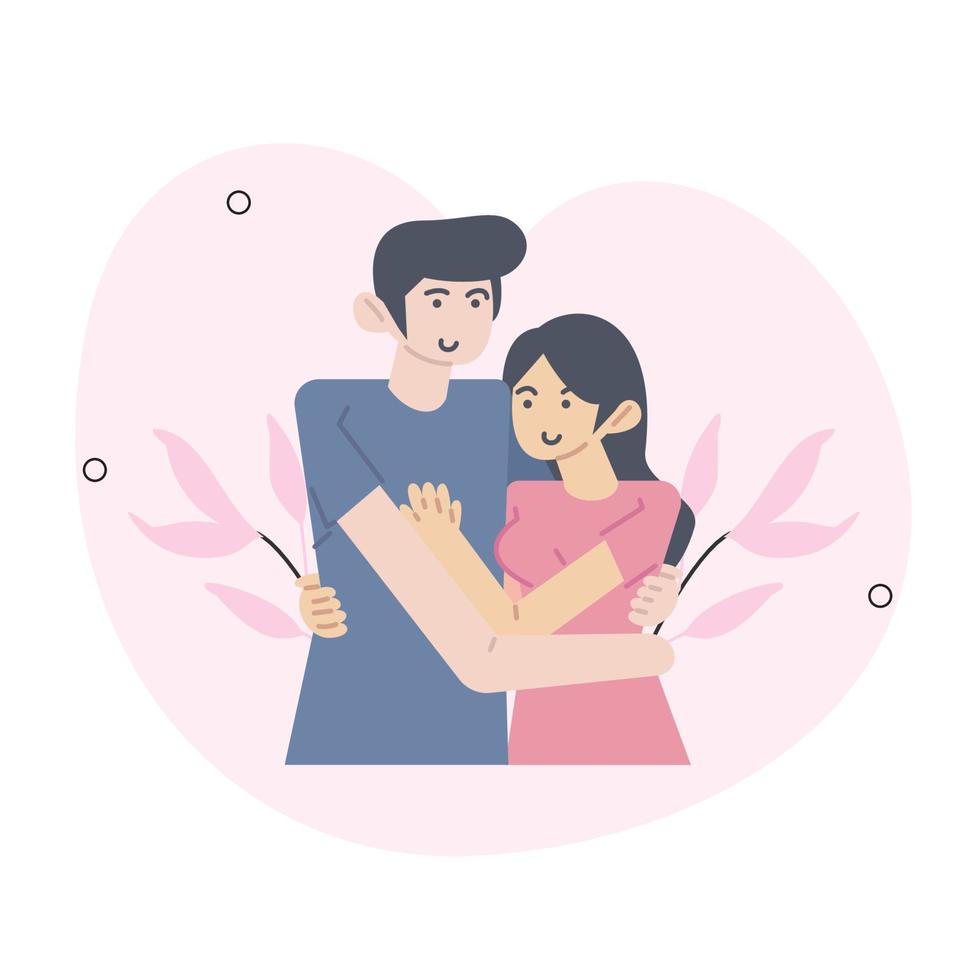 concetto di san valentino situazioni di persona isolata. raccolta di scene con persone che celebrano vacanze romantiche, coppie di appuntamenti, relazioni d'amore. mega insieme. illustrazione vettoriale in design piatto