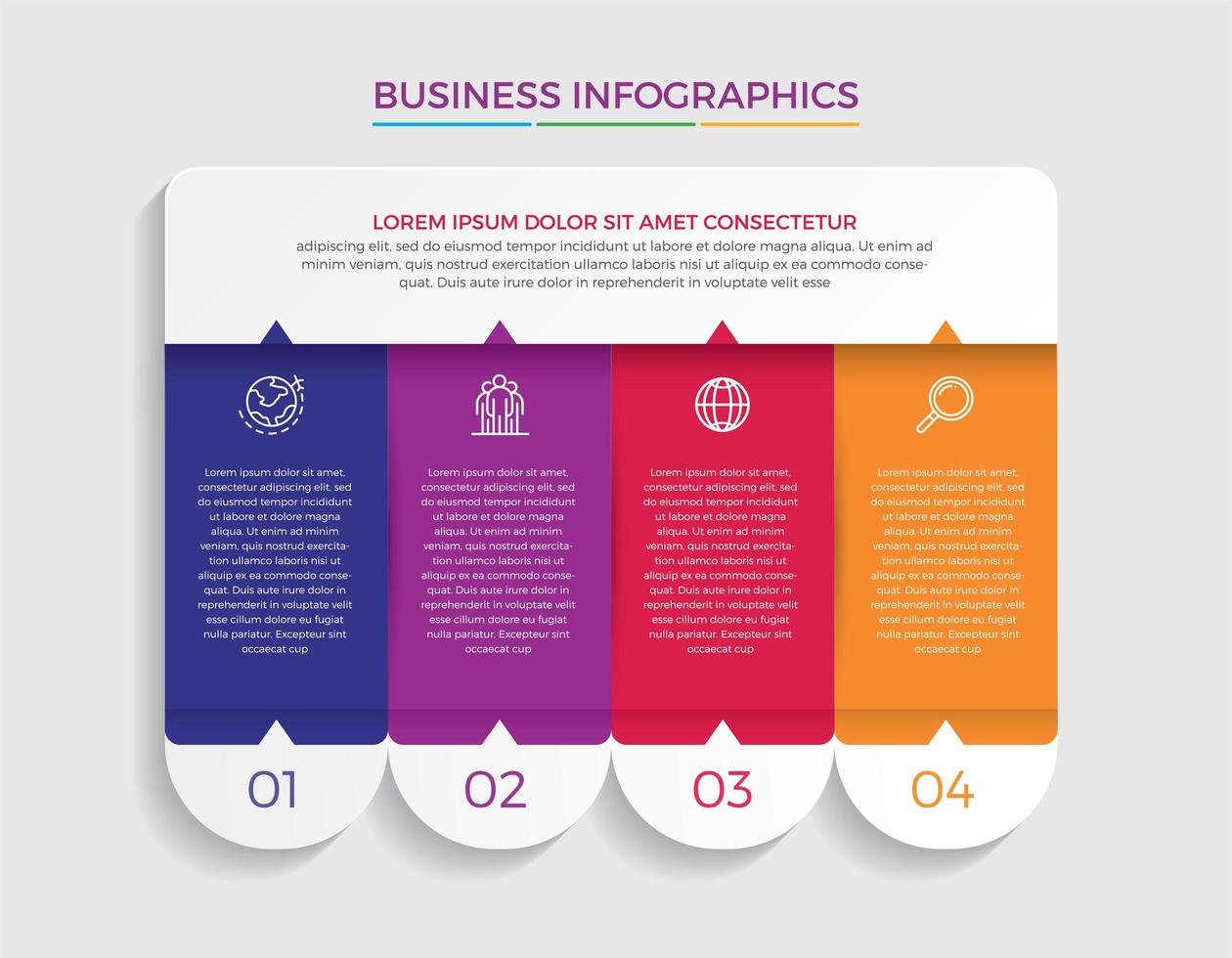 illustrazione di vettore di progettazione infografica concetto di affari