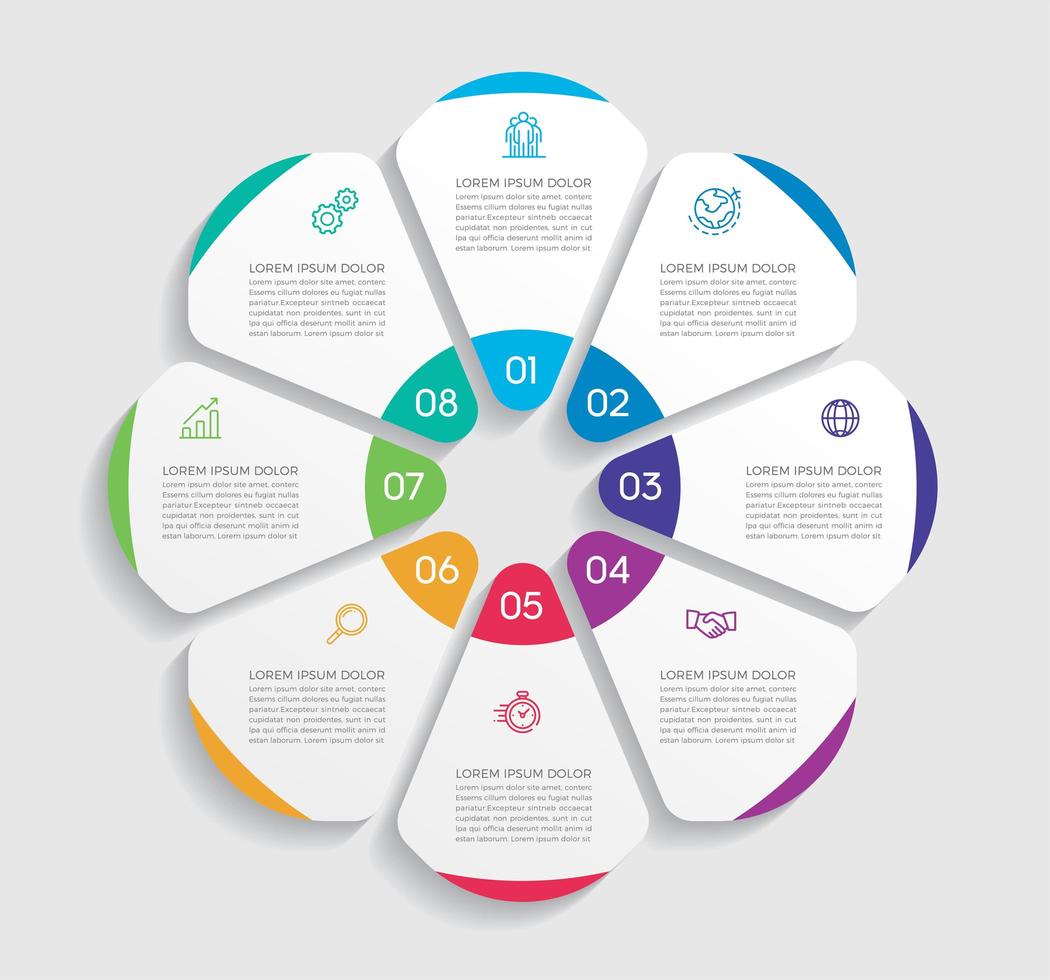 illustrazione di vettore di progettazione infografica concetto di affari