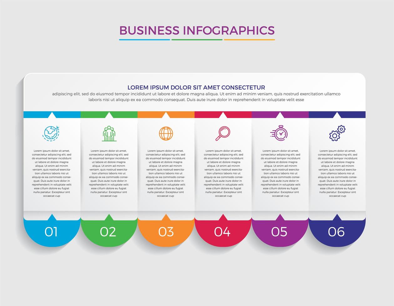 illustrazione di vettore di progettazione infografica concetto di affari