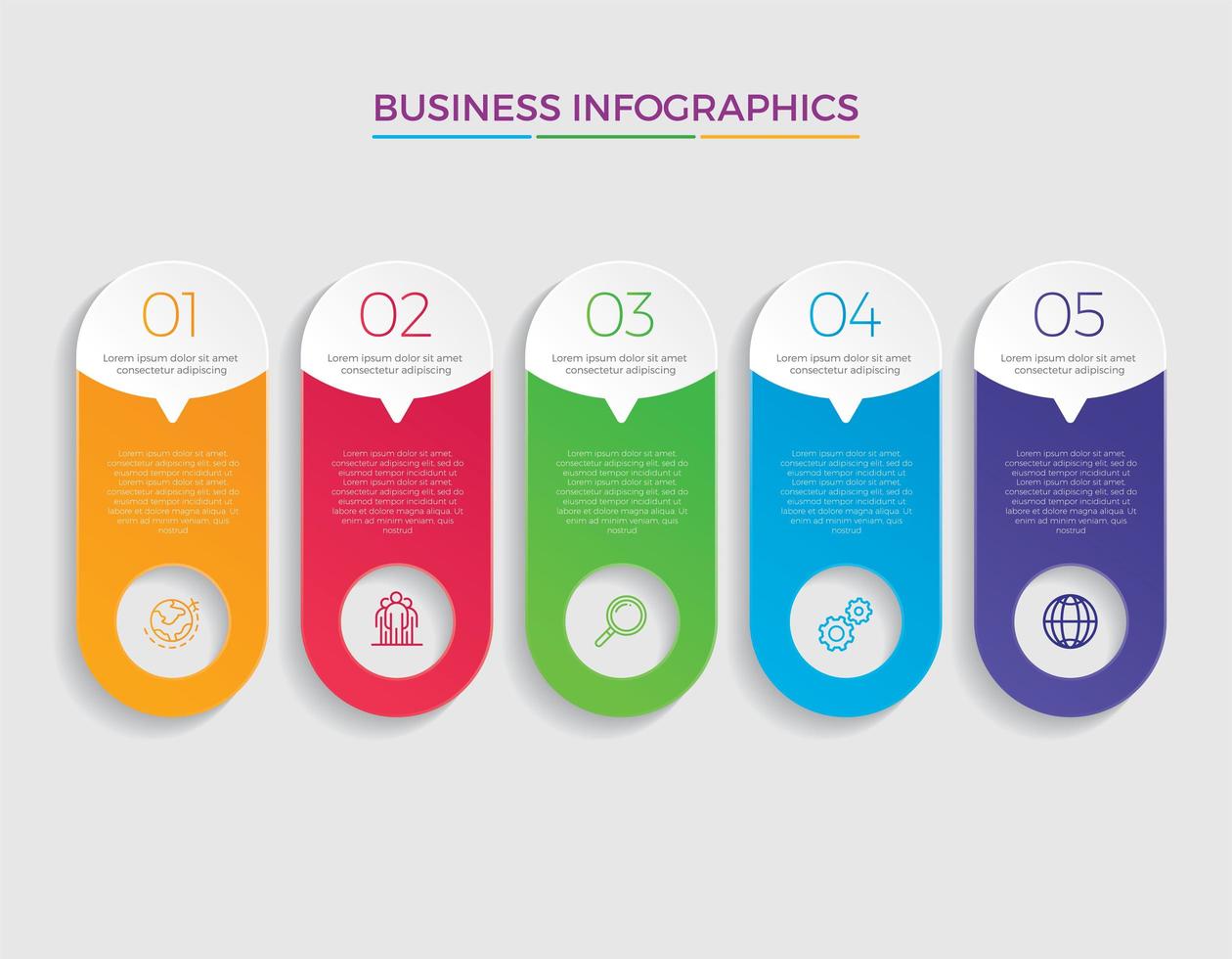 illustrazione di vettore di progettazione infografica concetto di affari