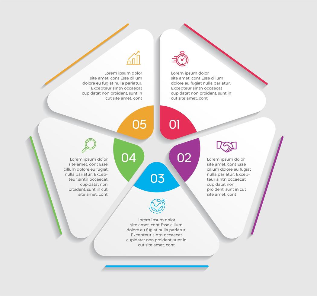 illustrazione di vettore di progettazione infografica concetto di affari