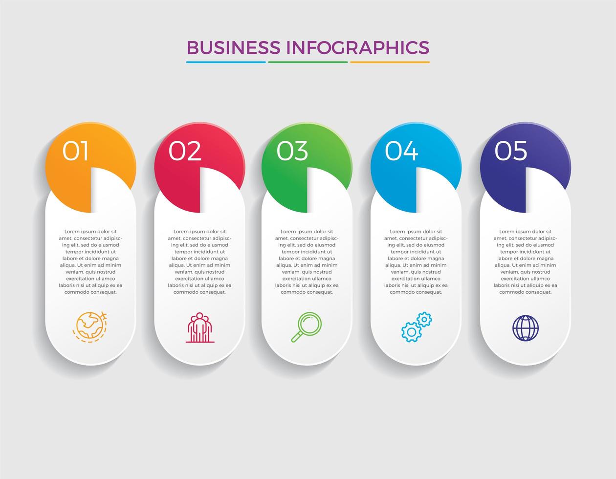 illustrazione di vettore di progettazione infografica concetto di affari