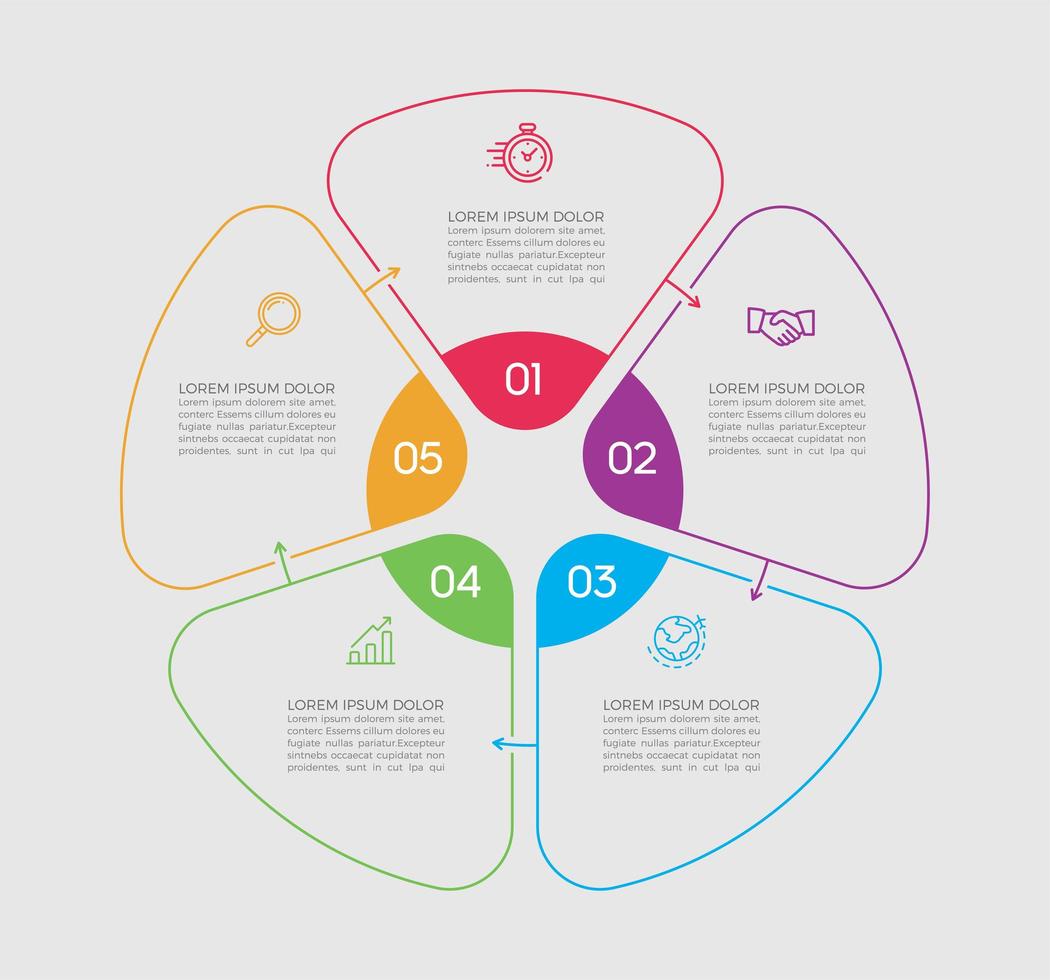 illustrazione di vettore di progettazione infografica concetto di affari