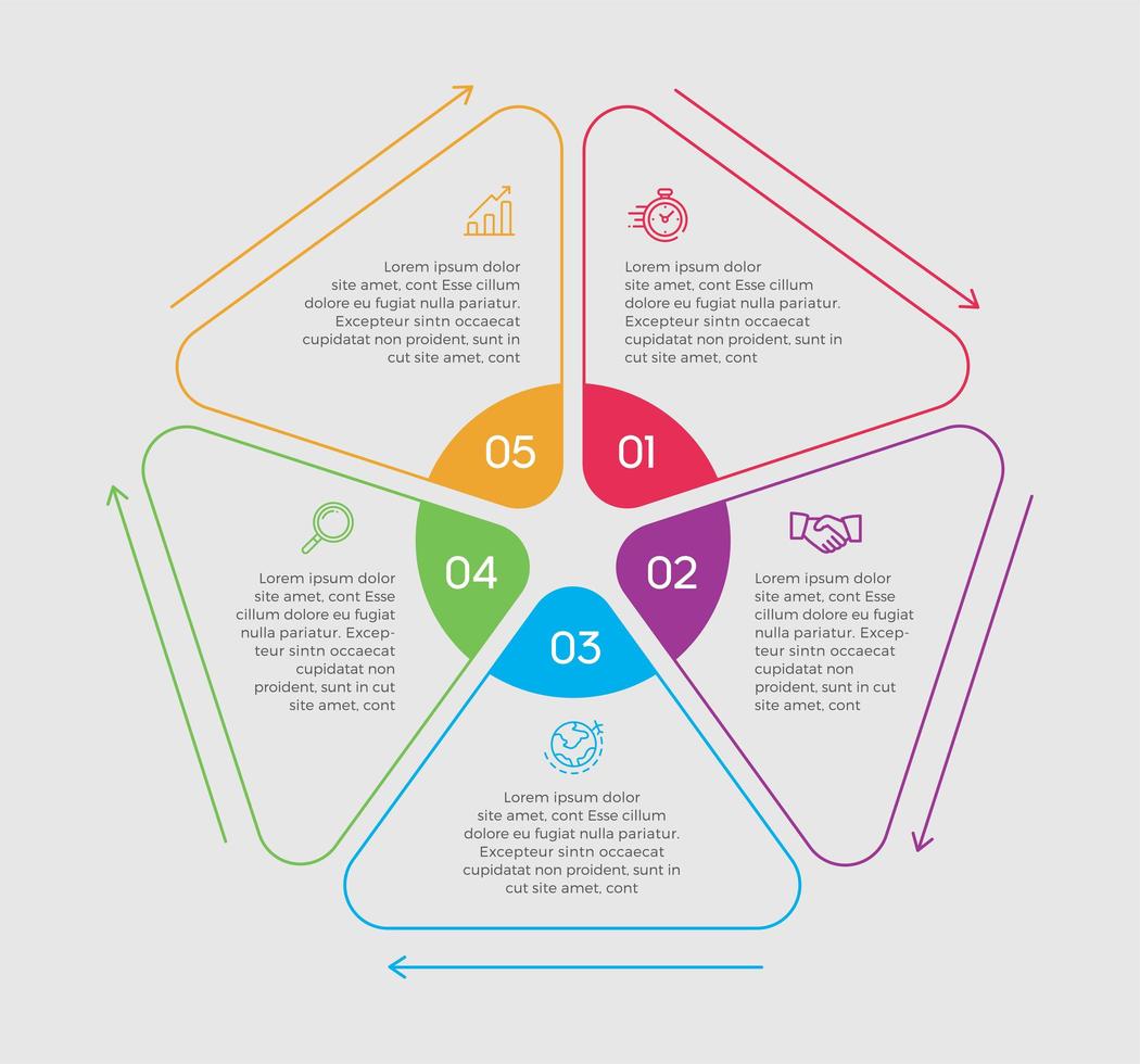 illustrazione di vettore di progettazione infografica concetto di affari