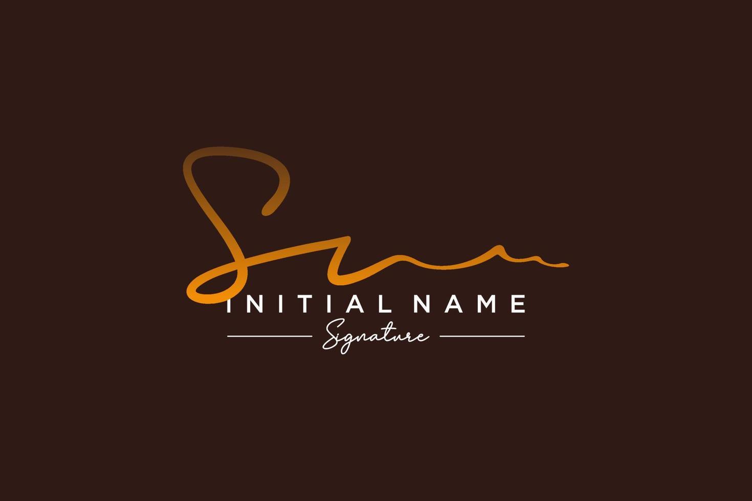 iniziale sr firma logo modello vettore. mano disegnato calligrafia lettering vettore illustrazione.