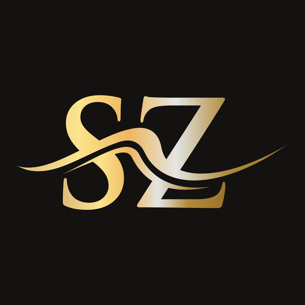 lettera sz logo design monogramma attività commerciale e azienda logotipo vettore