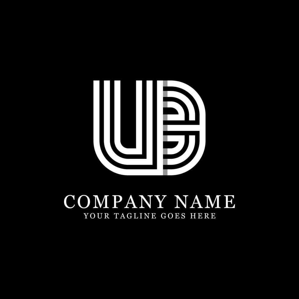 ub iniziale logo disegni, creativo monogramma logo modello vettore