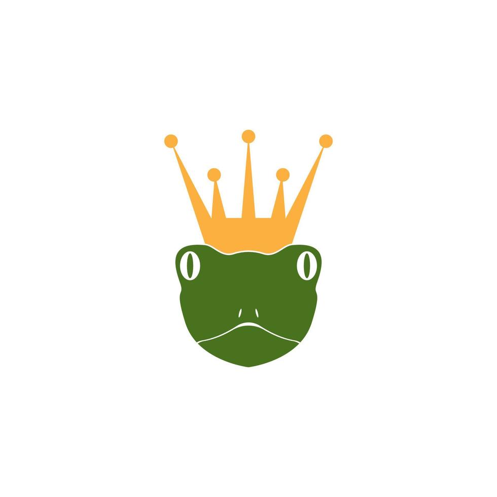 icona e simbolo della rana verde illustrazione vettoriale