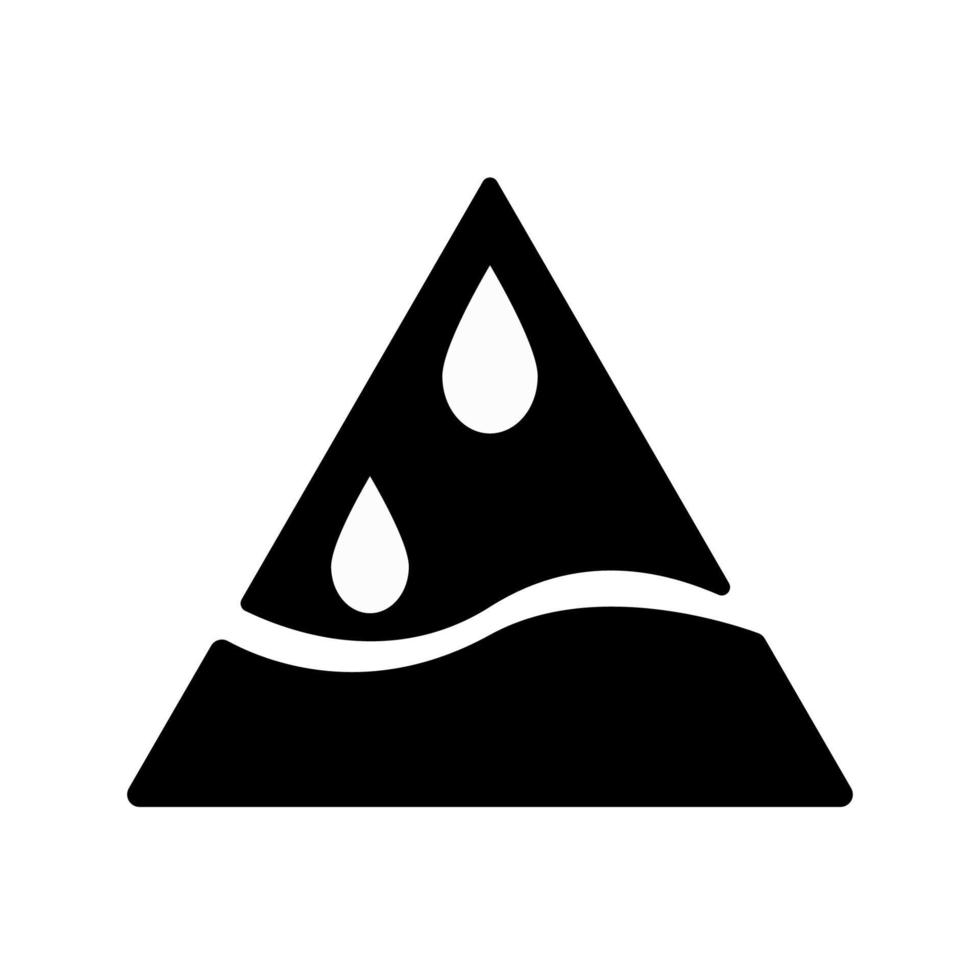 vettore logo icona goccia d'acqua