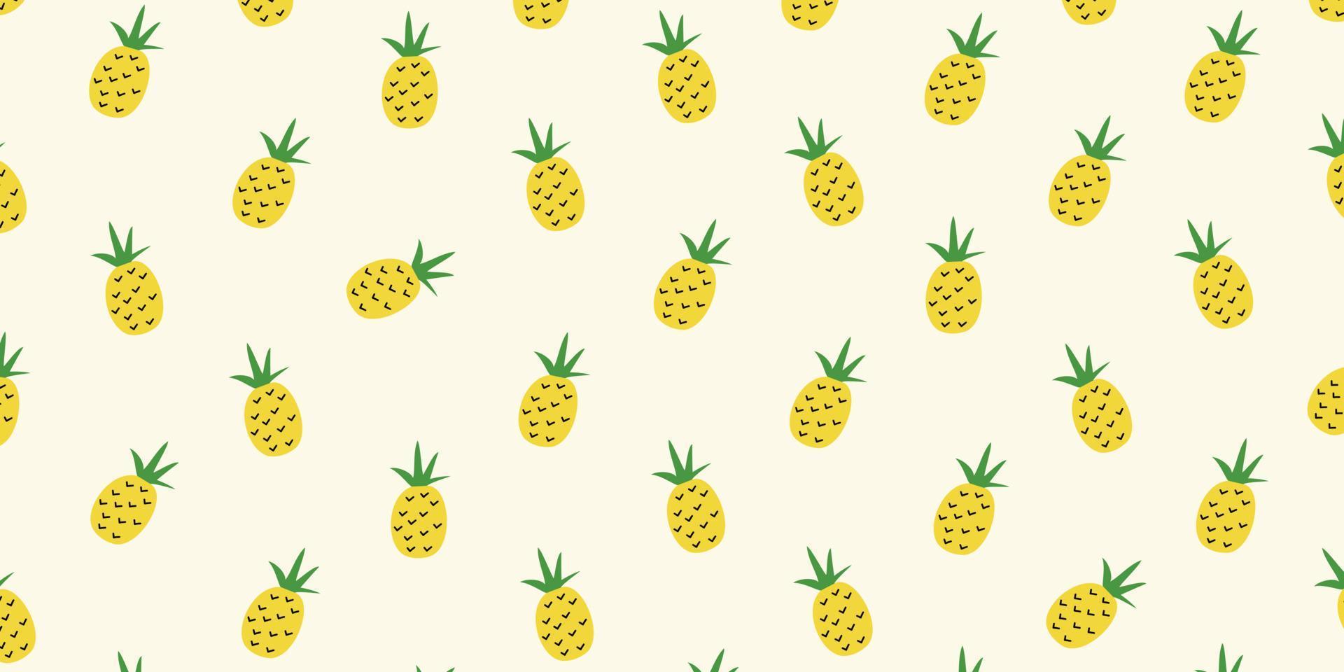 astratto ananas sfondo design. tropicale frutta illustrazione per minimalista e carino fondale vettore