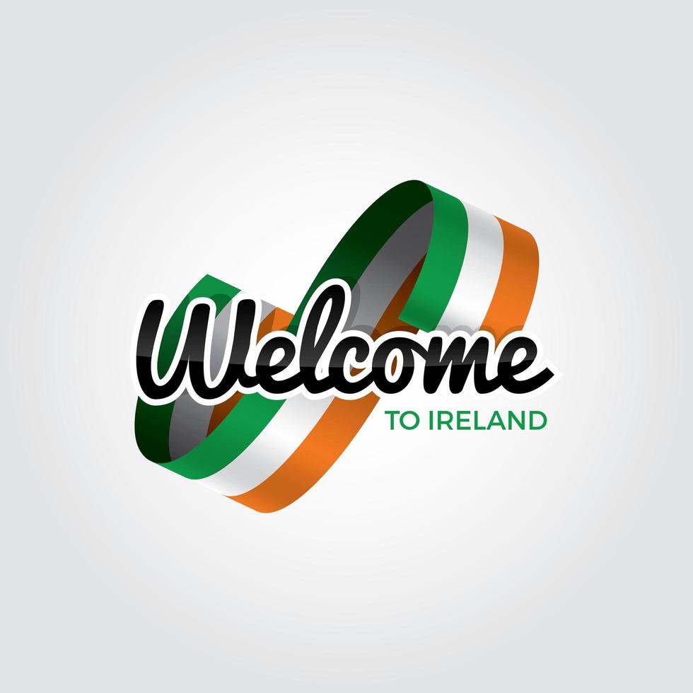 benvenuto in irlanda vettore