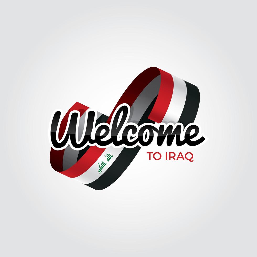 benvenuto in iraq vettore