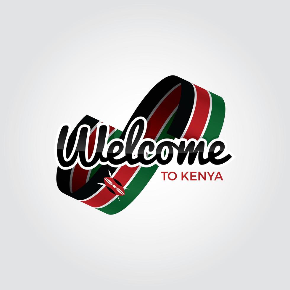 benvenuto in kenya vettore