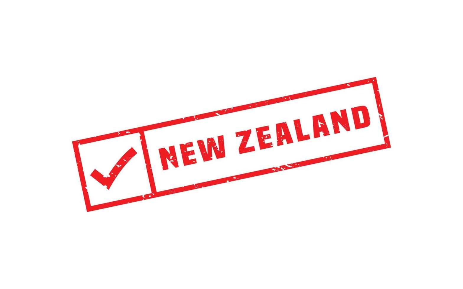 nuovo Zelanda francobollo gomma da cancellare con grunge stile su bianca sfondo vettore