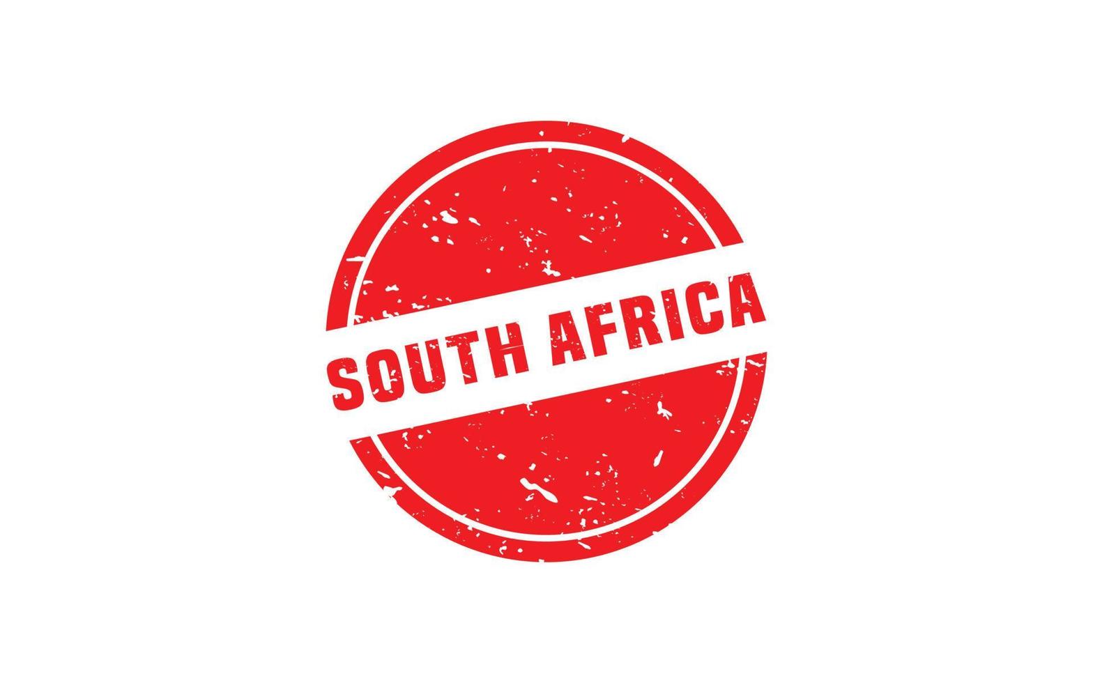 Sud Africa francobollo gomma da cancellare con grunge stile su bianca sfondo vettore