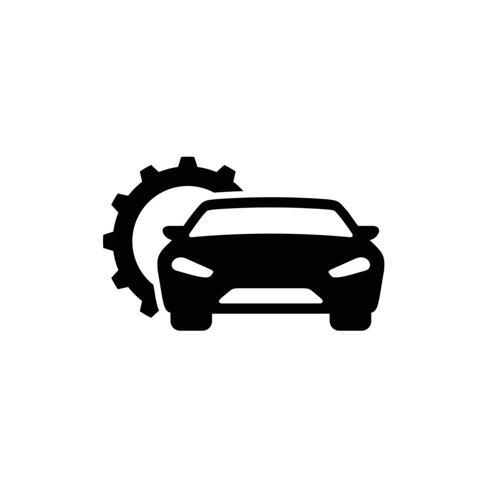 auto riparazione semplice piatto icona vettore illustrazione. auto servizio icona