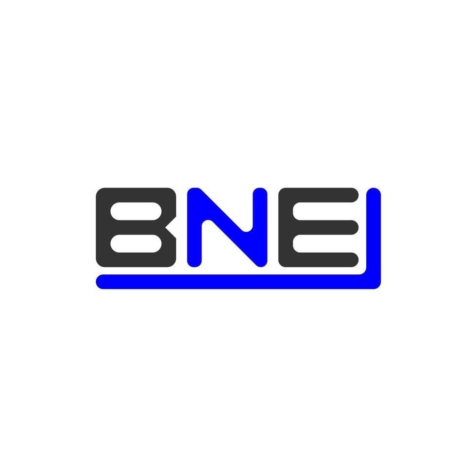 bne lettera logo creativo design con vettore grafico, bne semplice e moderno logo.