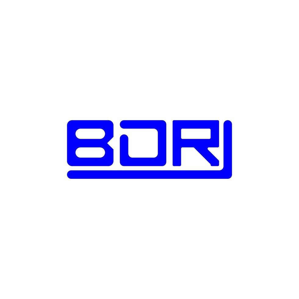 bdr lettera logo creativo design con vettore grafico, bdr semplice e moderno logo.