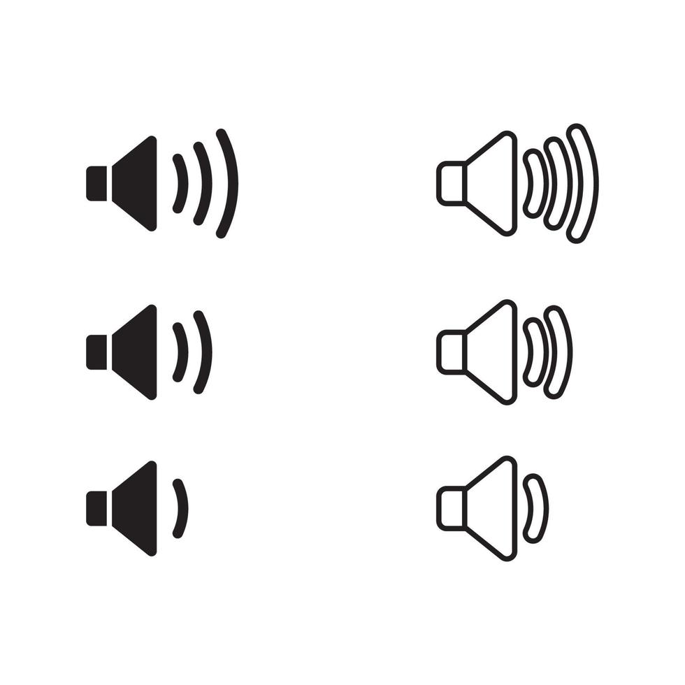 suono icona vettore illustrazione