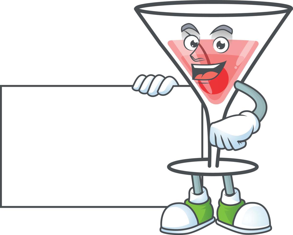 cocktail dolce cartone animato personaggio vettore