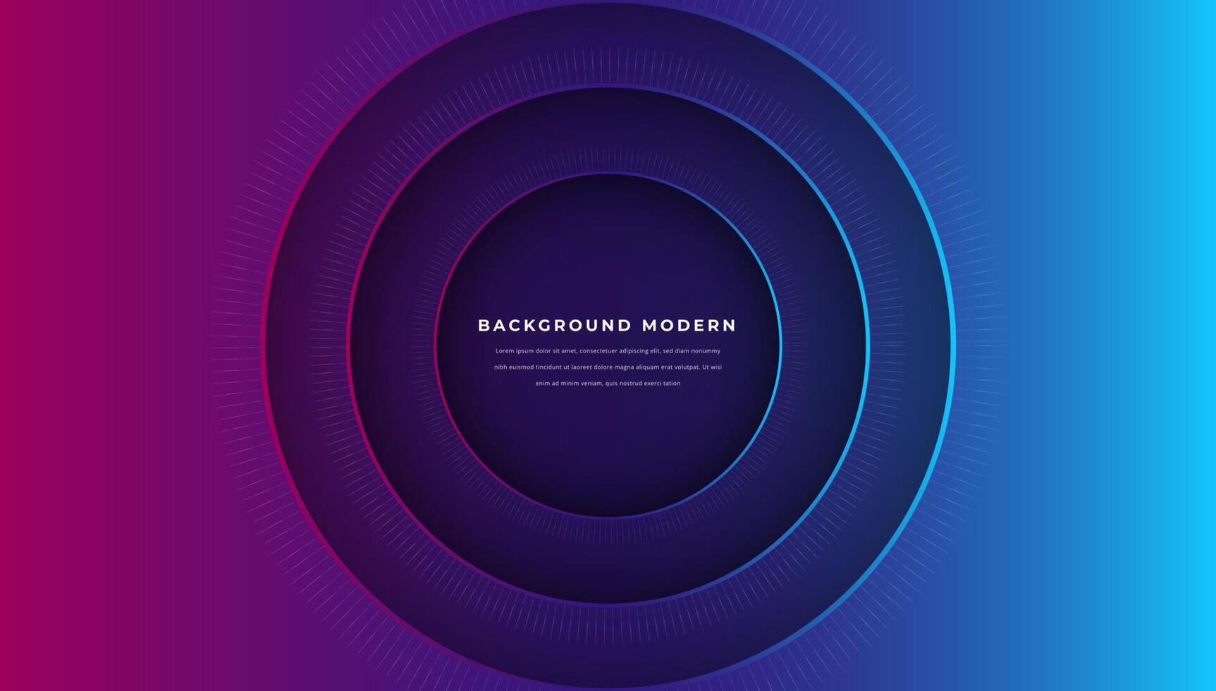 cerchio Tech astratto sfondo con blu pendenza elemento e ombra realistico vettore