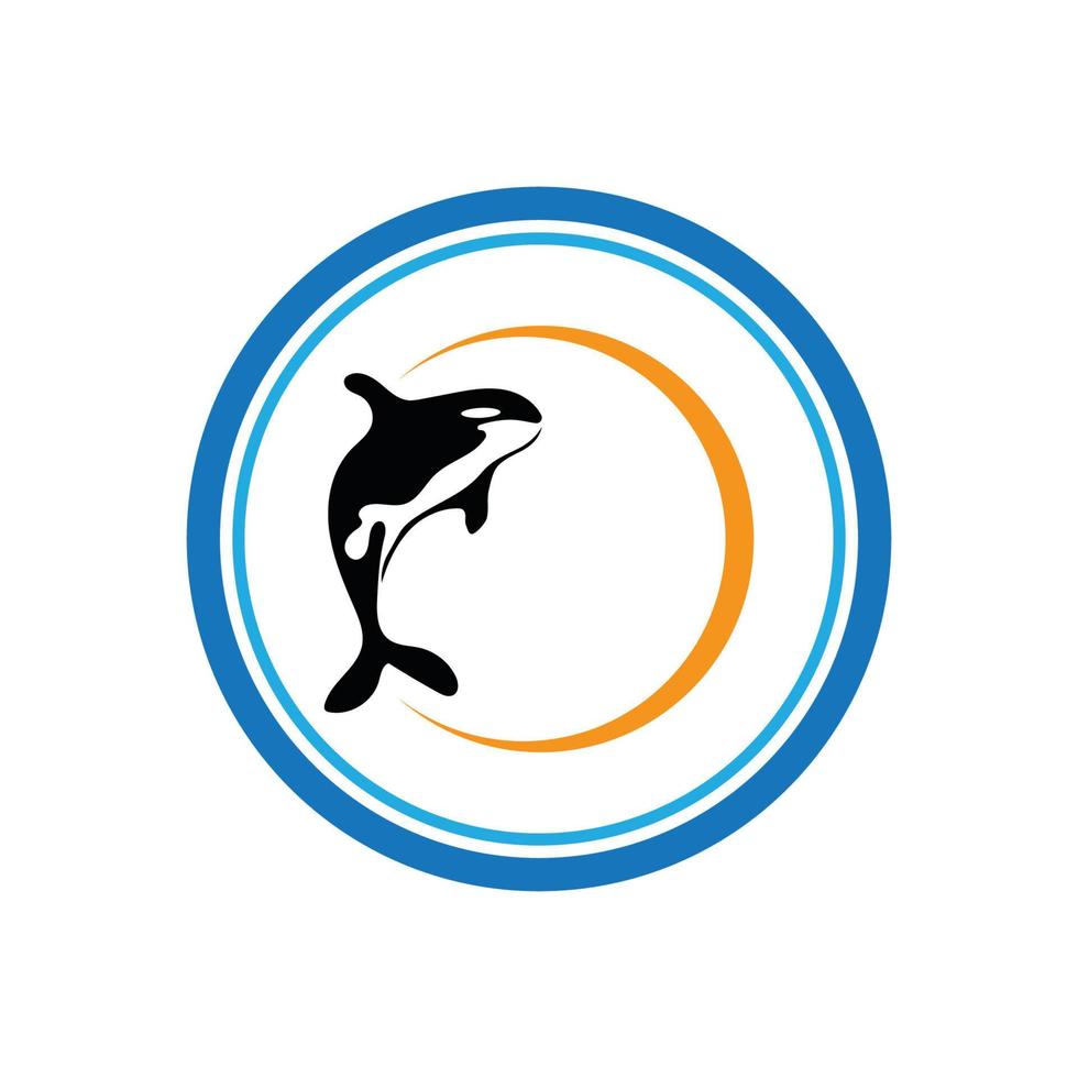 orca logo vettore illustrazione su di moda design.