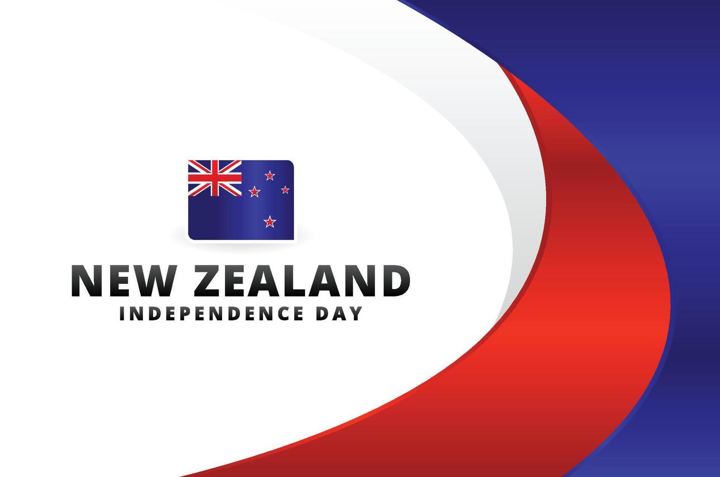 nuovo Zelanda indipendenza giorno sfondo per saluto momento vettore