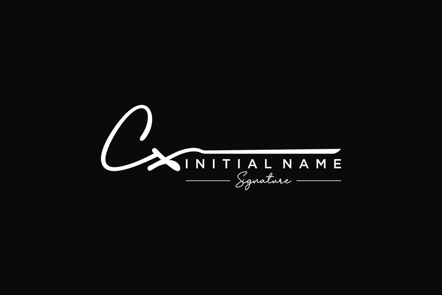 iniziale cx firma logo modello vettore. mano disegnato calligrafia lettering vettore illustrazione.