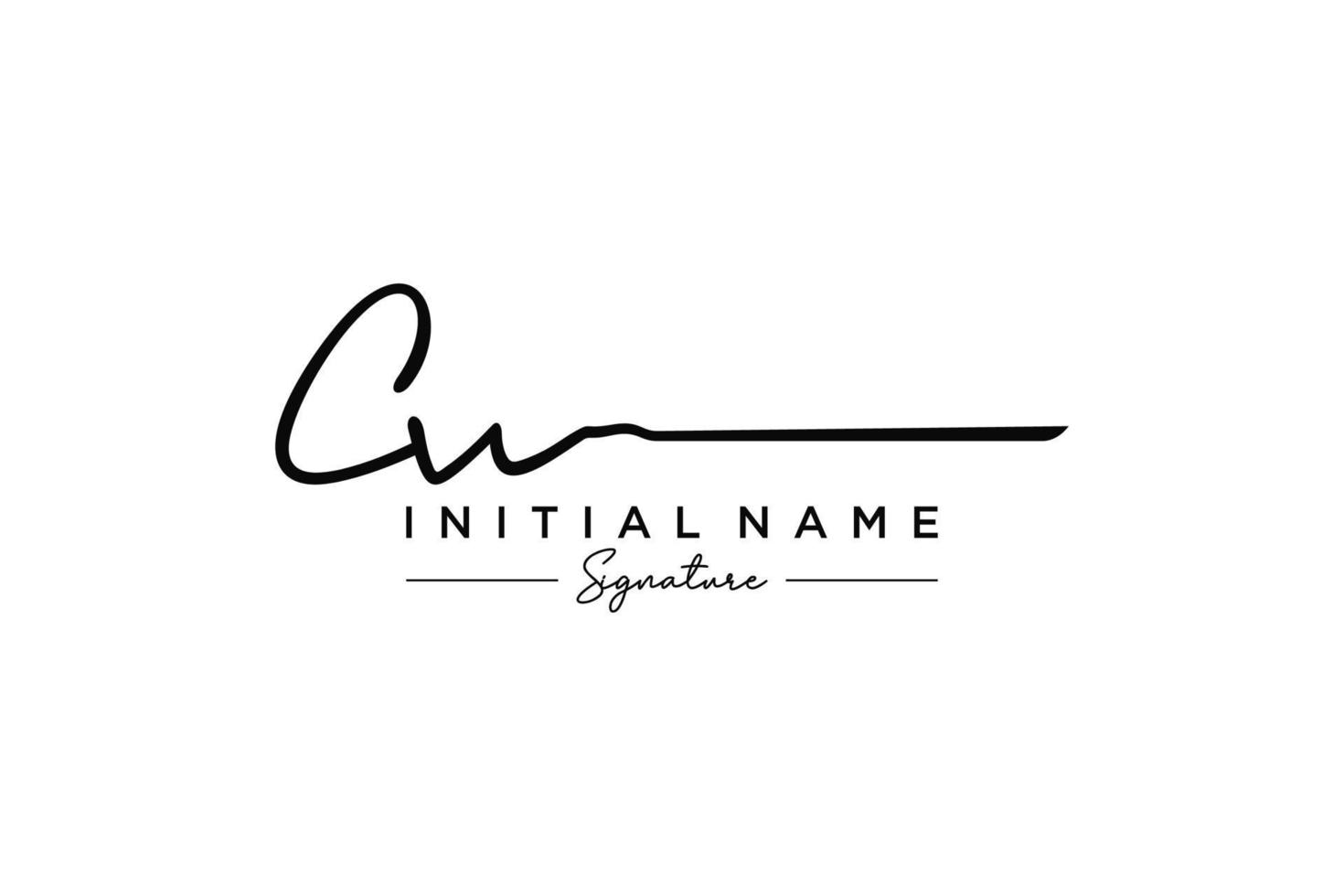 iniziale cw firma logo modello vettore. mano disegnato calligrafia lettering vettore illustrazione.