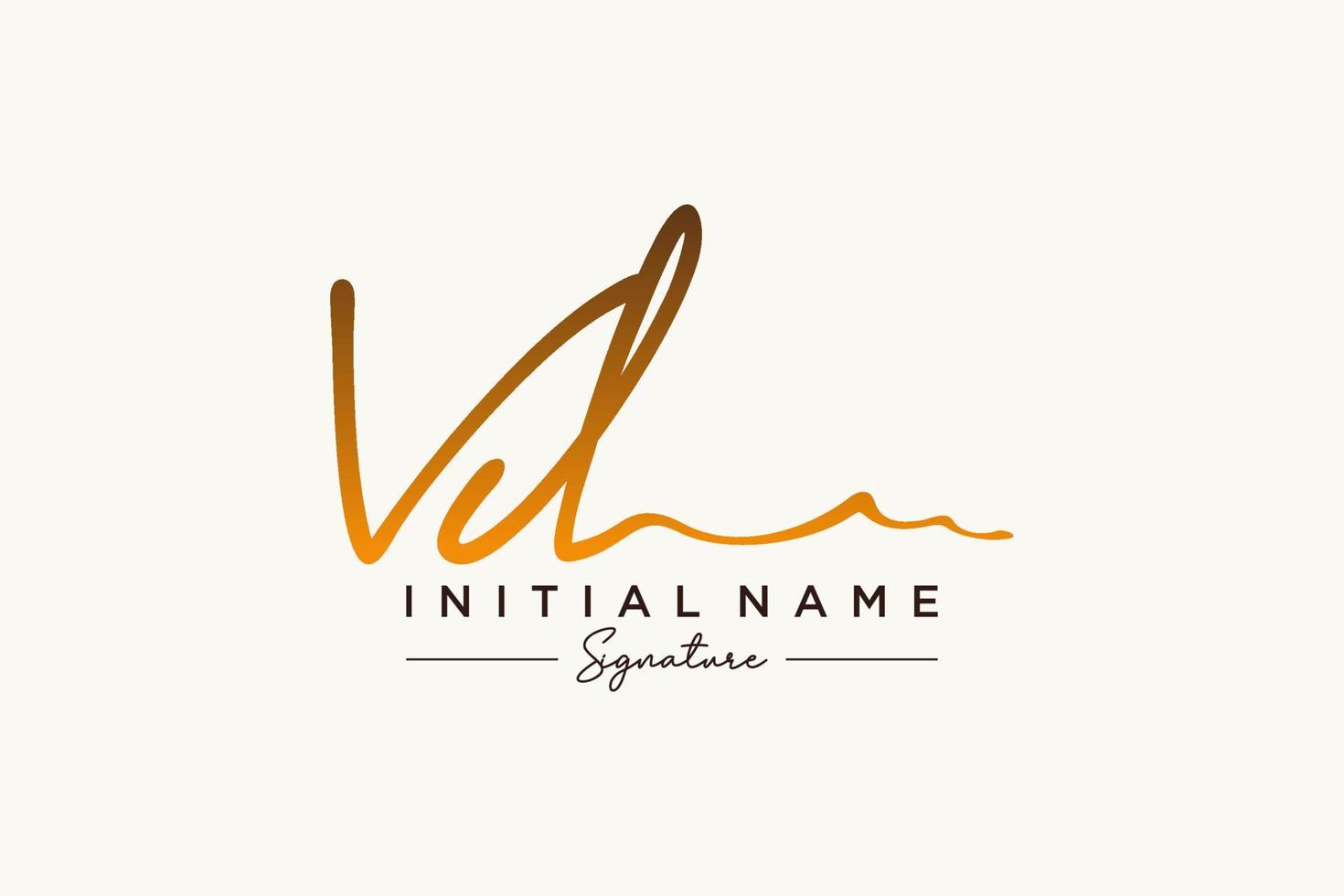 iniziale vd firma logo modello vettore. mano disegnato calligrafia lettering vettore illustrazione.