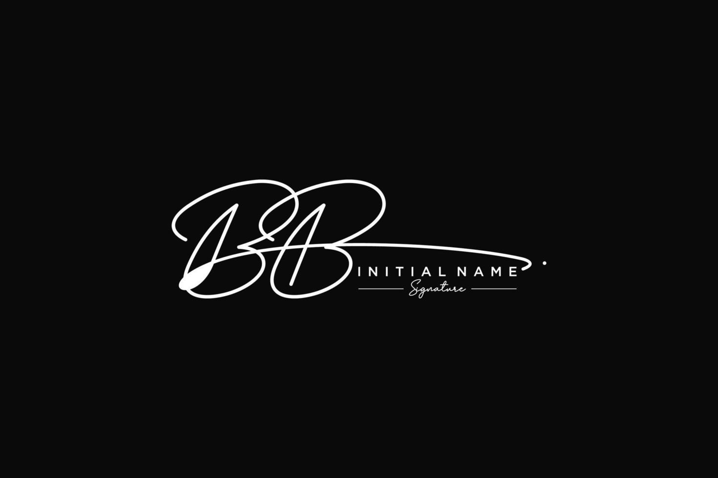 iniziale bb firma logo modello vettore. mano disegnato calligrafia lettering vettore illustrazione.