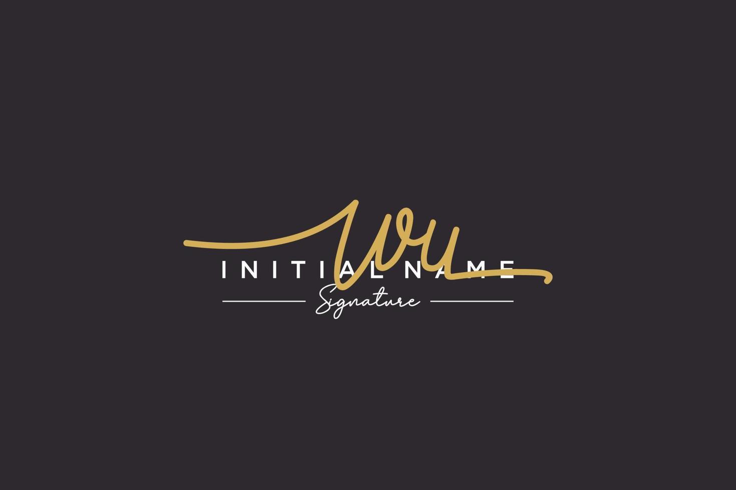 iniziale wu firma logo modello vettore. mano disegnato calligrafia lettering vettore illustrazione.