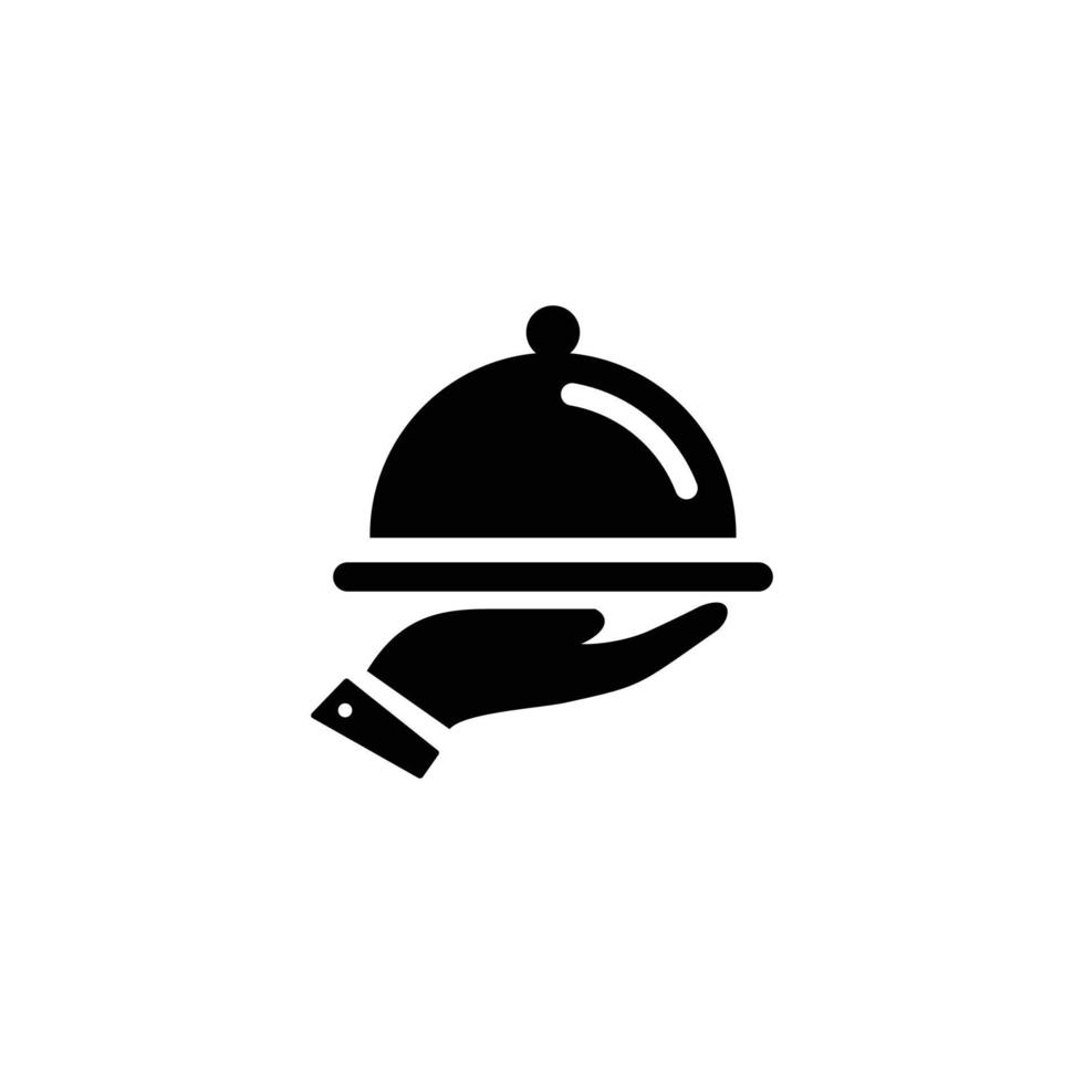 piatto cupola piatto semplice piatto icona vettore illustrazione