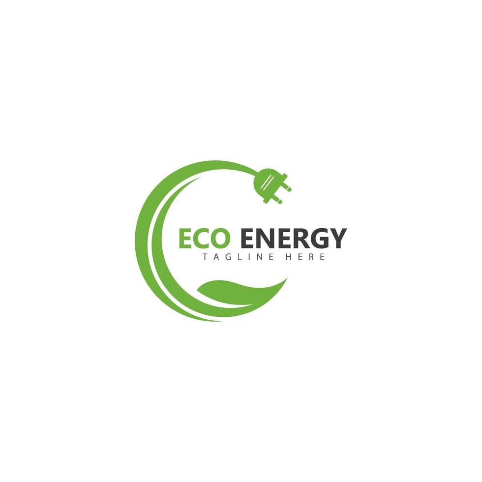 eco energia logo modello vettore icona illustrazione