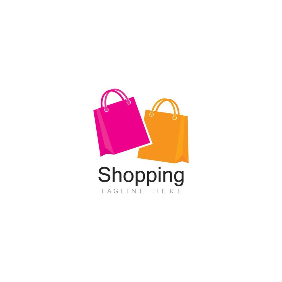 shopping logo vettore icona illustrazione