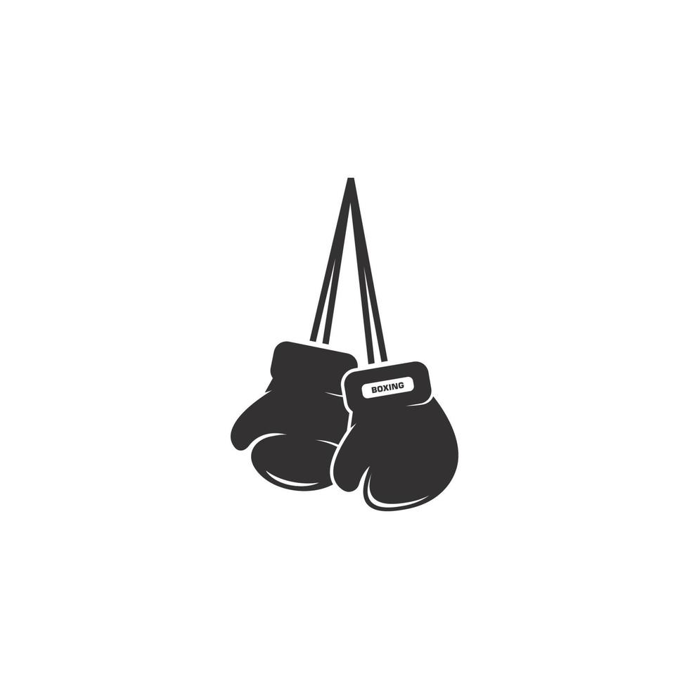 boxe guanti logo vettore icona illustrazione