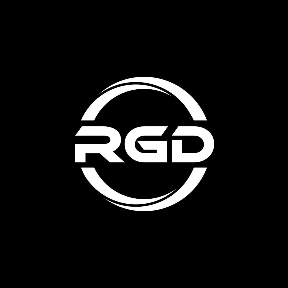 rgd lettera logo design nel illustrazione. vettore logo, calligrafia disegni per logo, manifesto, invito, eccetera.