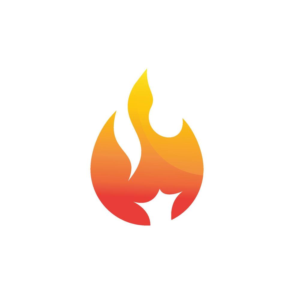 fuoco fiamma logo vettore