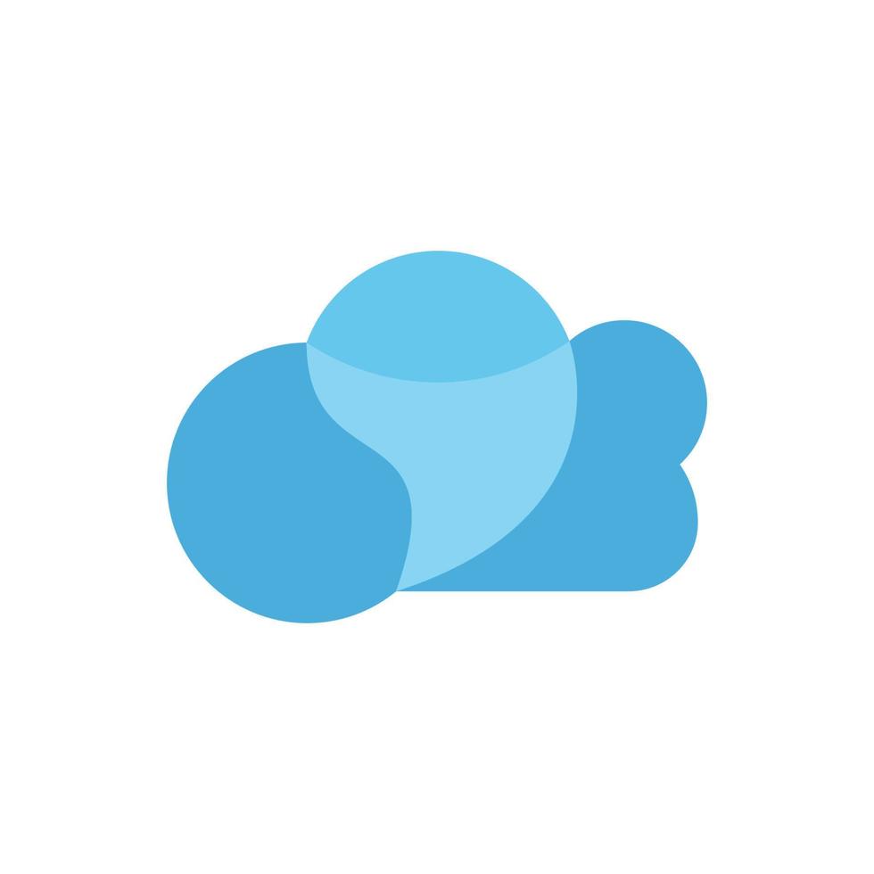 vettore logo cloud