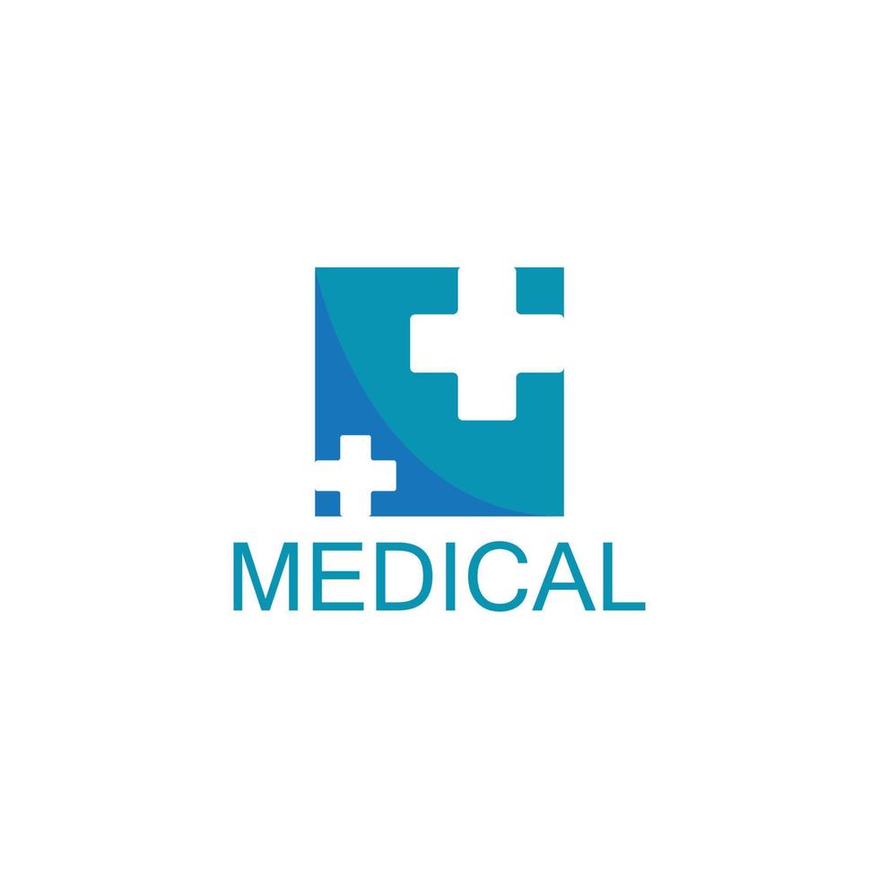 logo medico sanitario vettore