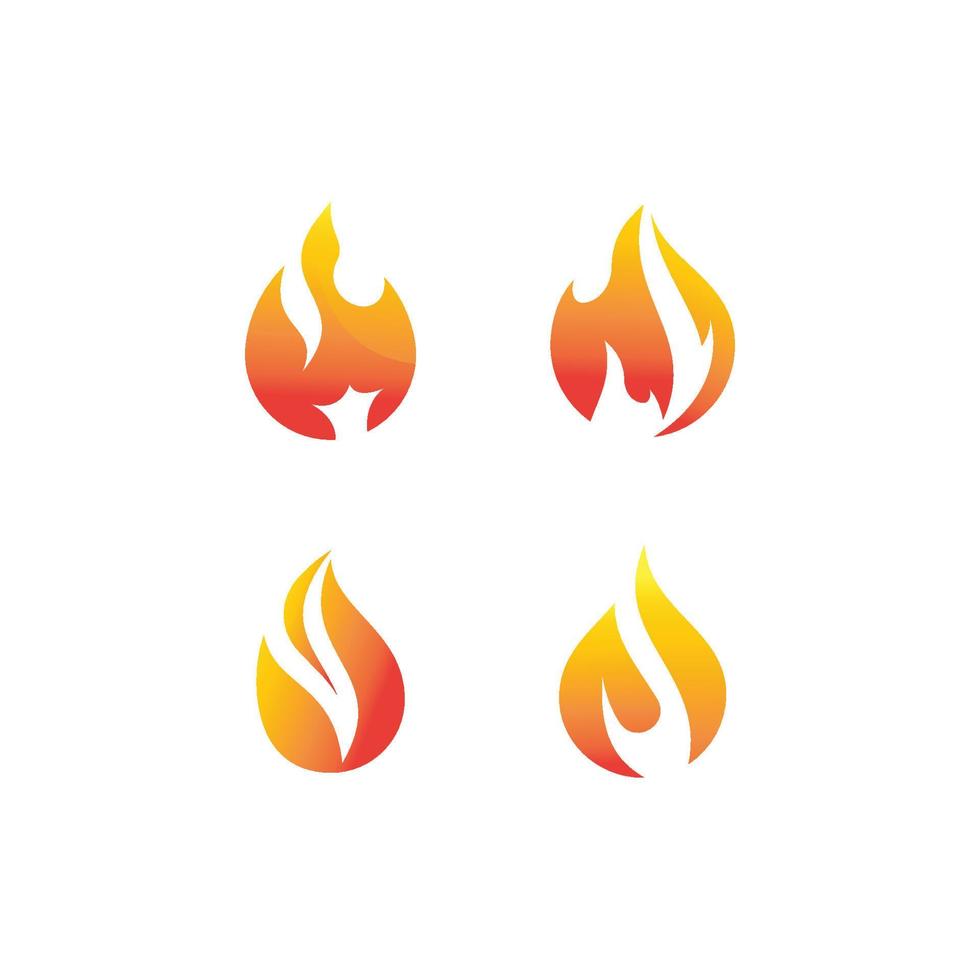 fuoco fiamma logo vettore