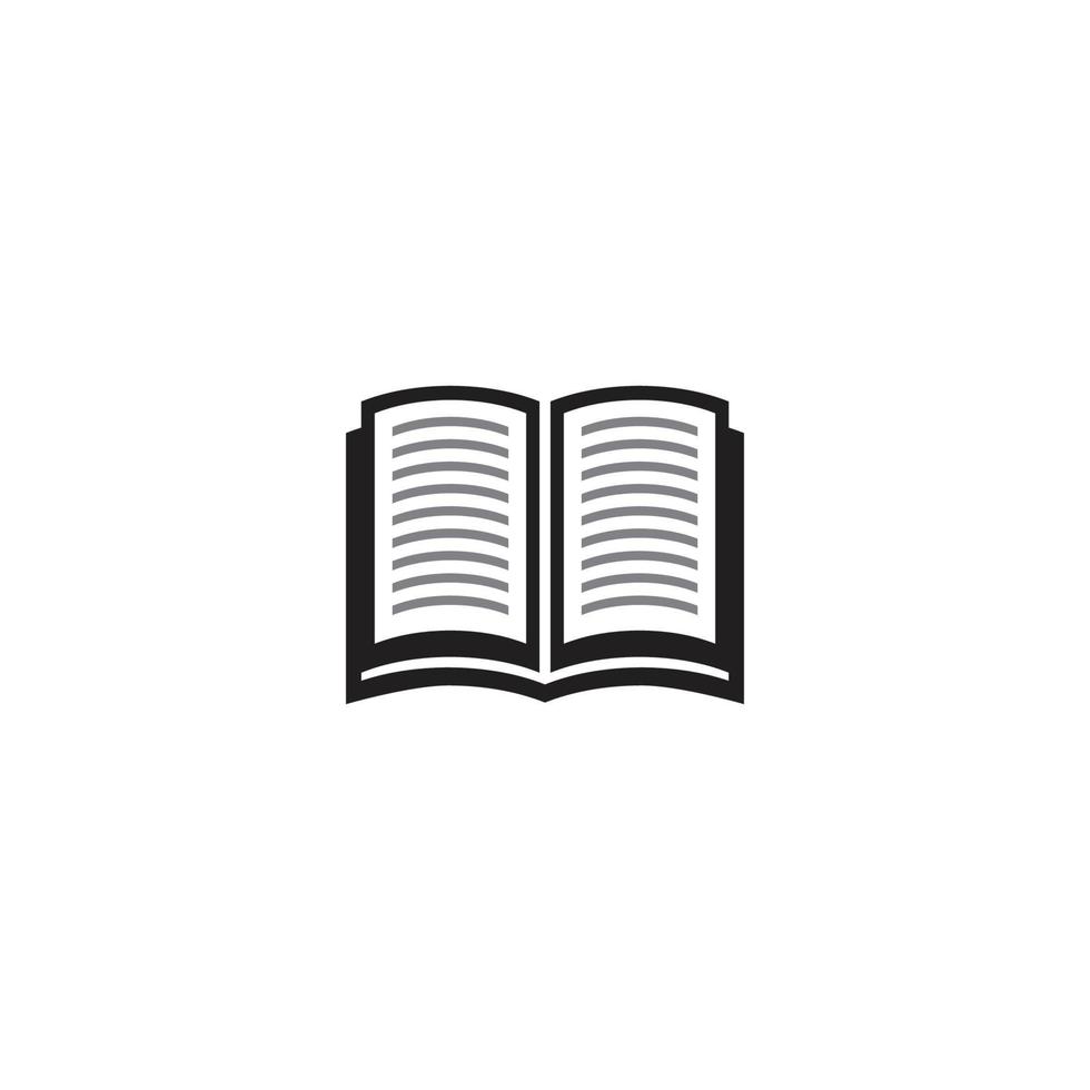 modello di logo del libro vettore