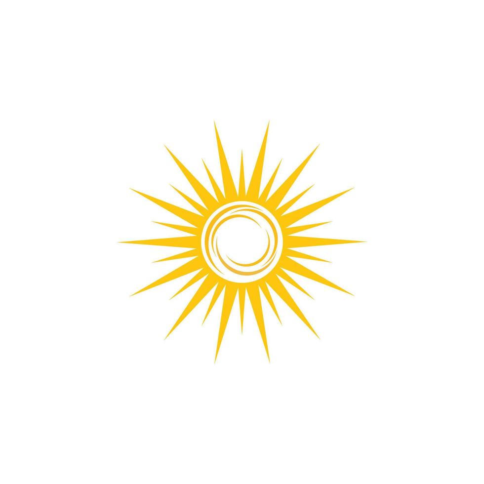 logo di illustrazione del sole vettore