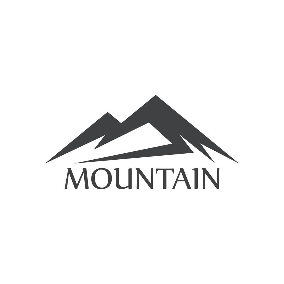 logo icona montagna vettore