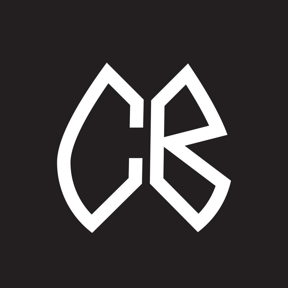 cb lettera logo design.cb creativo iniziale cb lettera logo design . cb creativo iniziali lettera logo concetto. vettore
