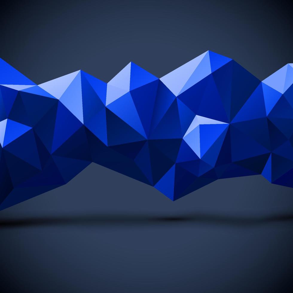astratto geometrico sfondo con blu poligonale linea vettore