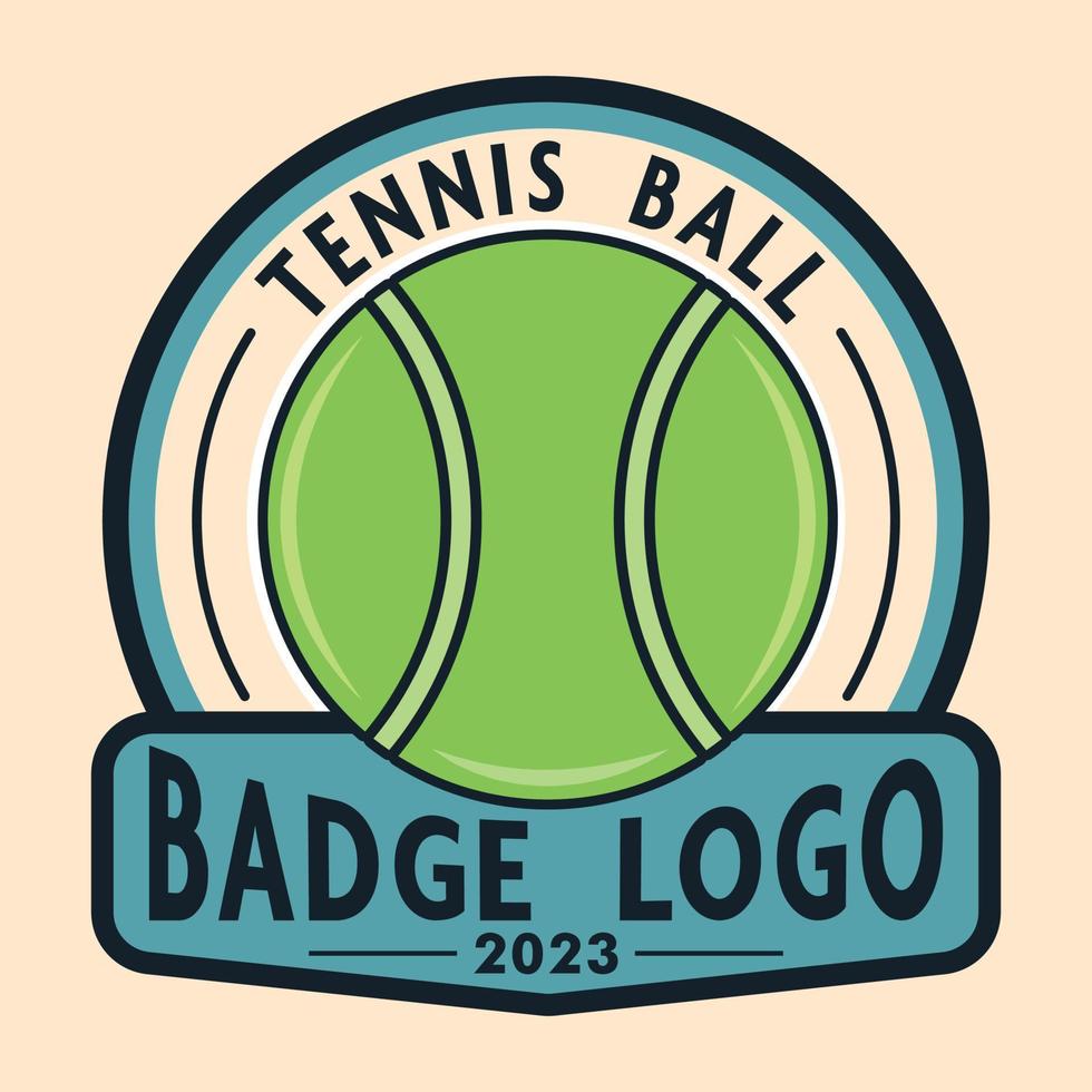 tennis palla gli sport giocatore etichetta vettore illustrazione retrò Vintage ▾ distintivo etichetta e maglietta design